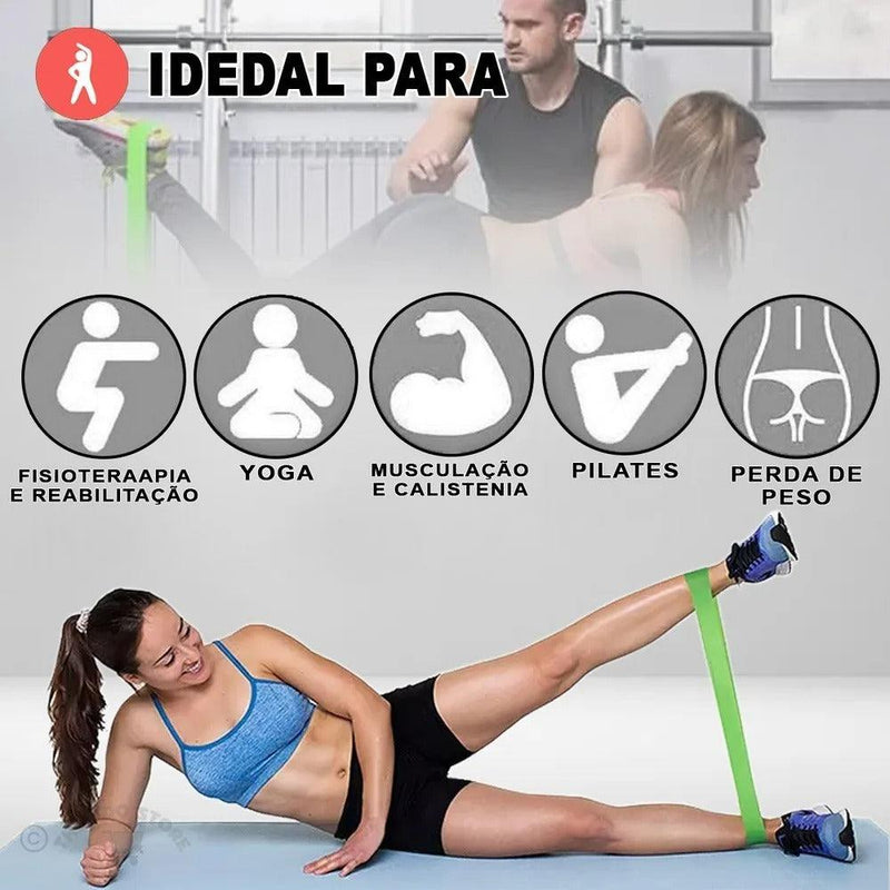 Faixas Elásticas de Treino+Brinde, FitMuc-Cic - PacicShop